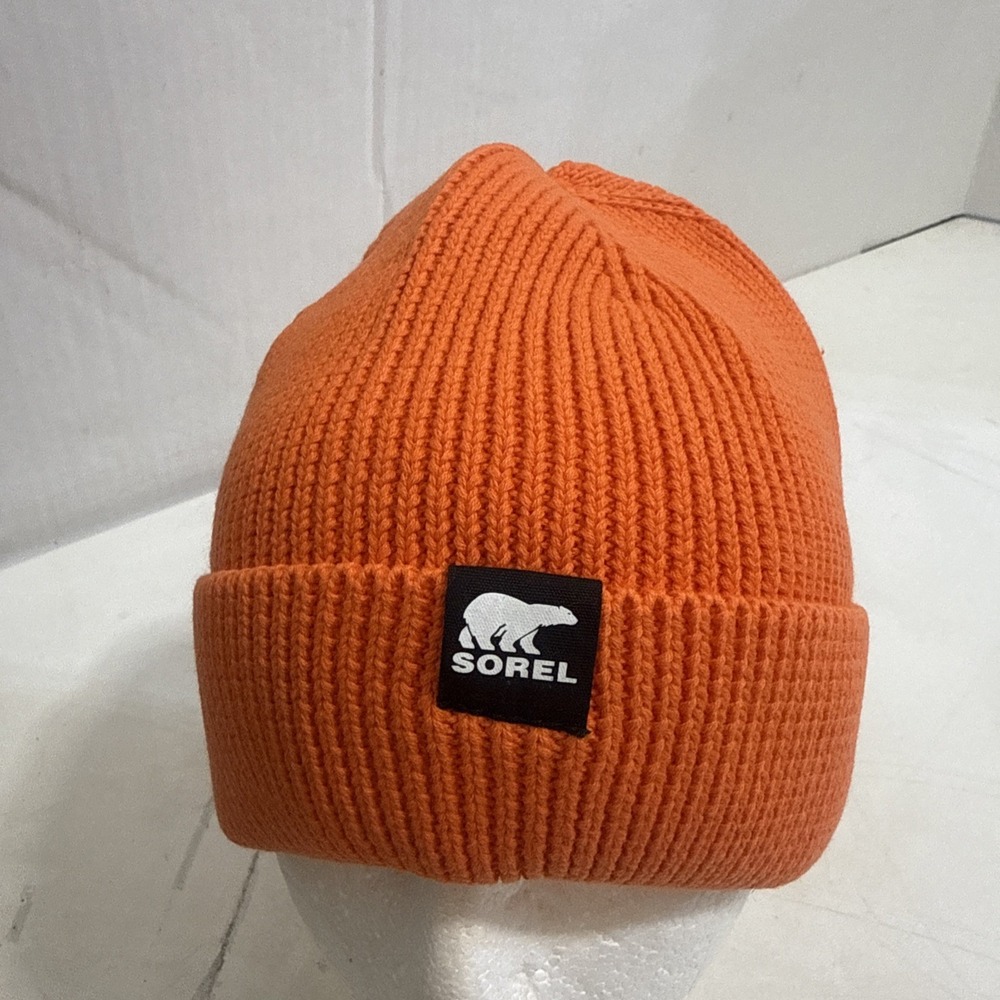 Sorel Hi Vis High Visibility Safety Orange Hunting Work Adult OSFM Beanie New